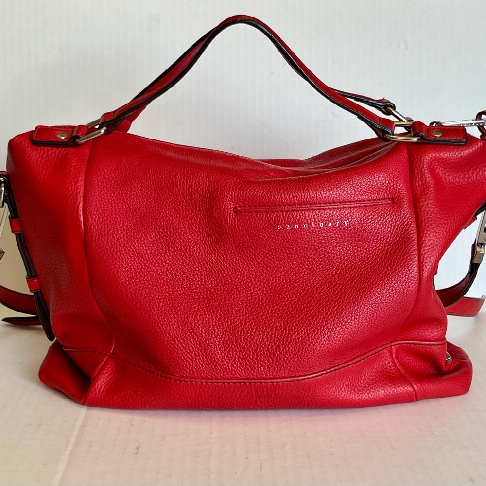 Red Leather Shoulder Bag by Sanctuary